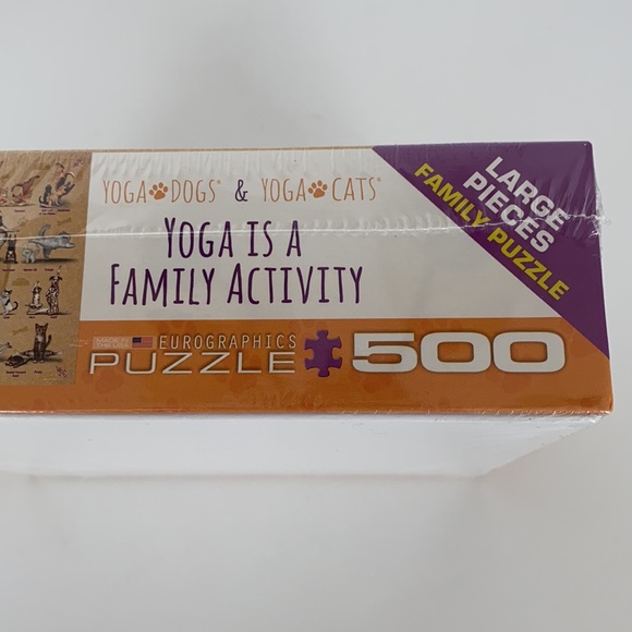 Yoga Dogs and Cats 500 Large Pieces Family Puzzle - Picture 9 of 12